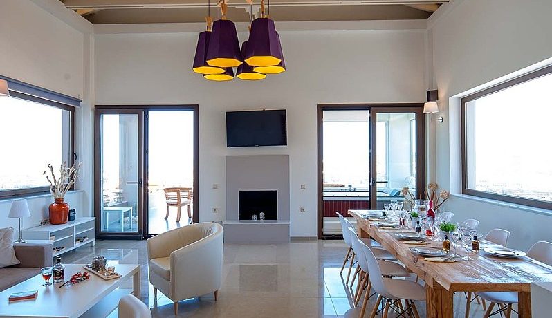 Luxury Villa with helipad at Chania Crete 5