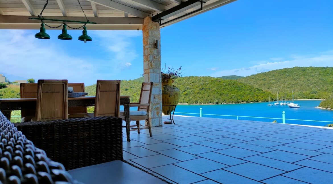 Waterfront villa in Ionio Greece, Seafront Property Sivota near Corfu 11