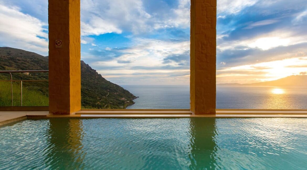 Luxury villas at Chania Crete Greece, Crete Greece Properties for Sale. Buy Seaview Villa Crete Island 39