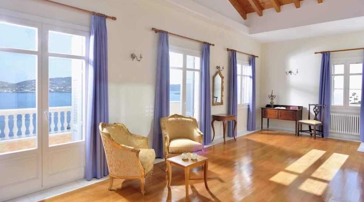 Beachfront villa in Syros, Seafront Luxury Property Greek Island 18