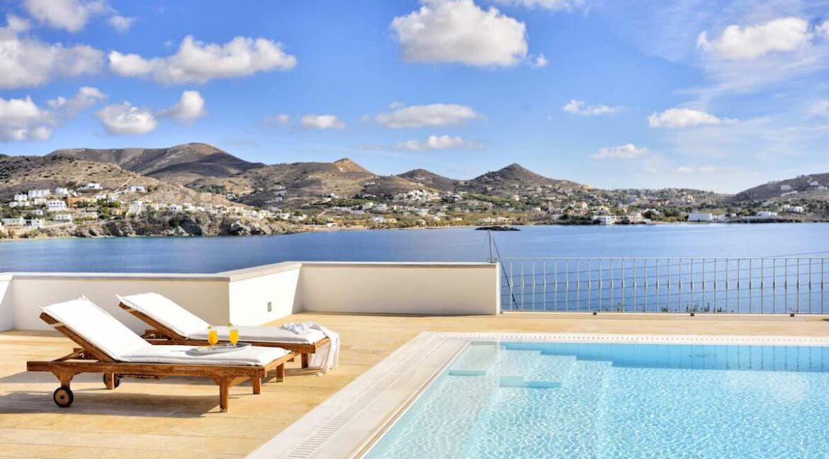 Beachfront villa in Syros, Seafront Luxury Property Greek Island 26