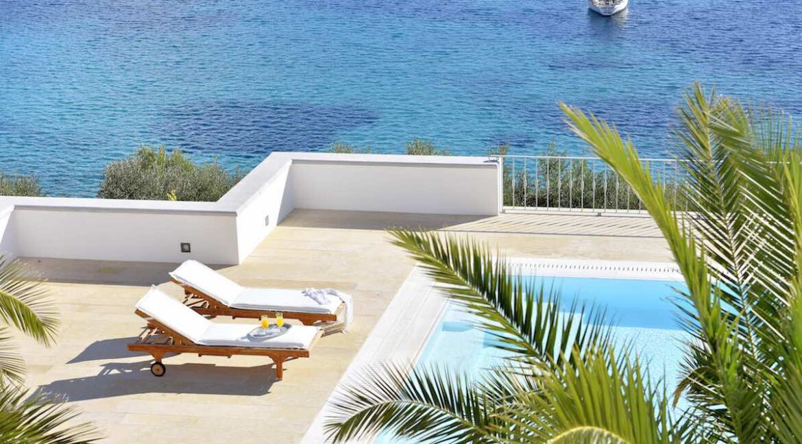 Beachfront villa in Syros, Seafront Luxury Property Greek Island 29