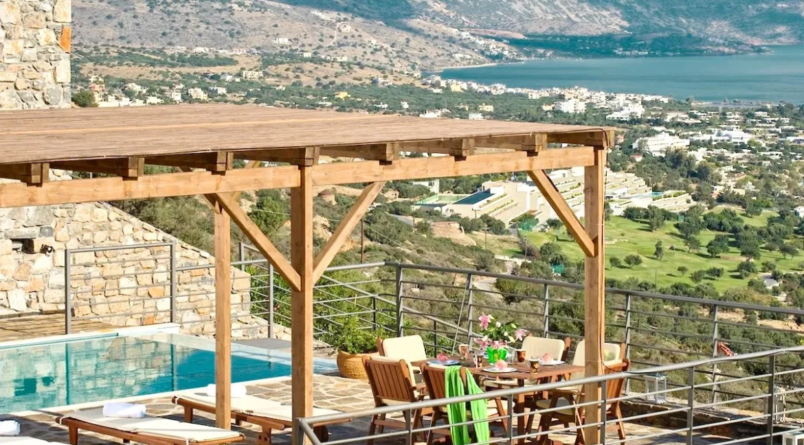 Elounda Crete Villa in a complex with panoramic sea views15