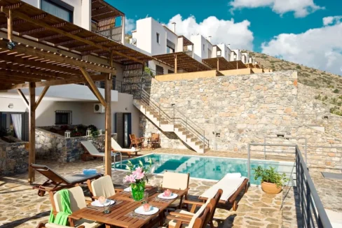 Elounda Crete Villa in a complex with panoramic sea views16