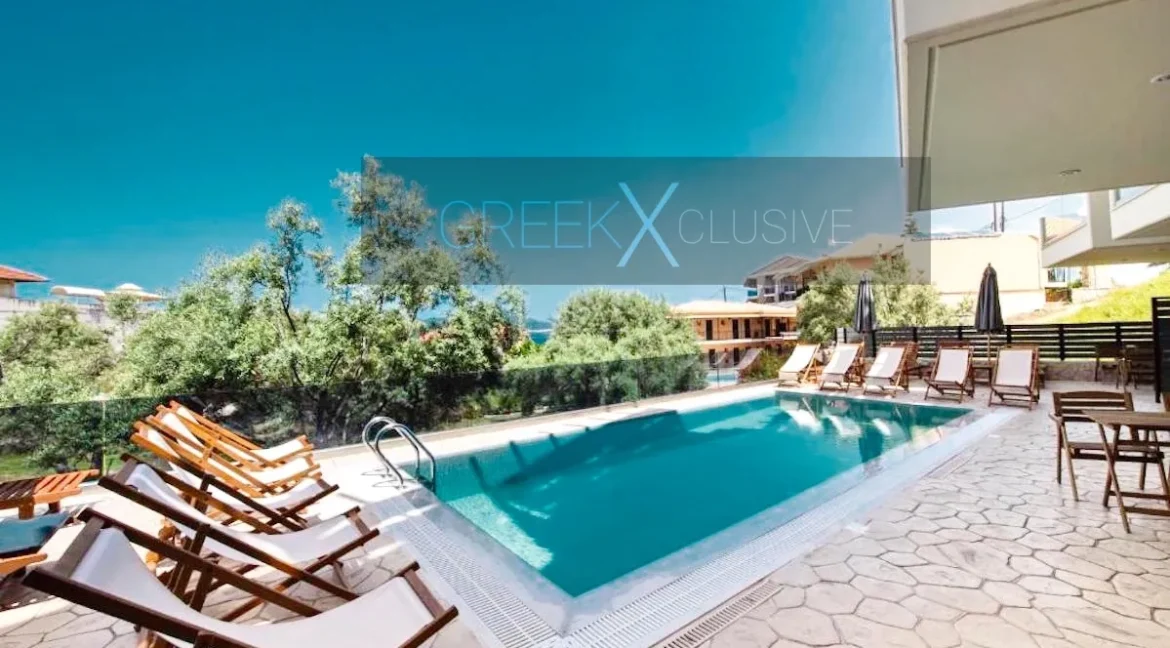 Apartment for Sale Lefkada island Greece with swimming pool and sea view 1