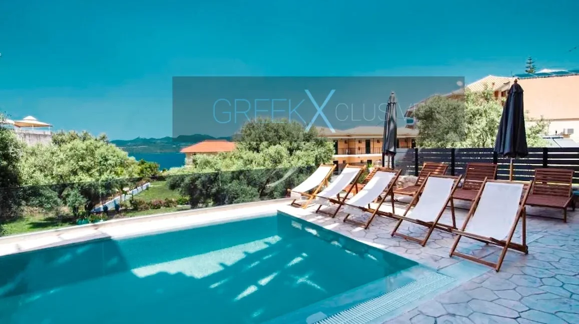 Apartment for Sale Lefkada island Greece with swimming pool and sea view