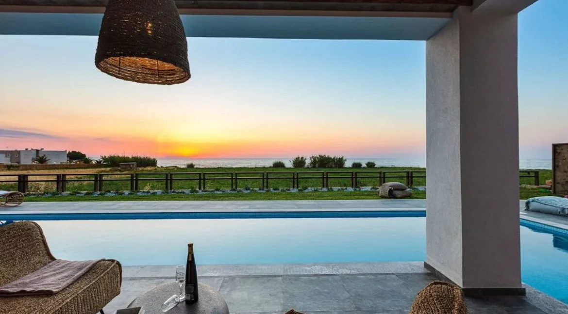 Sea Front Mansion and Amazing Sunset Views in Crete Greece 21