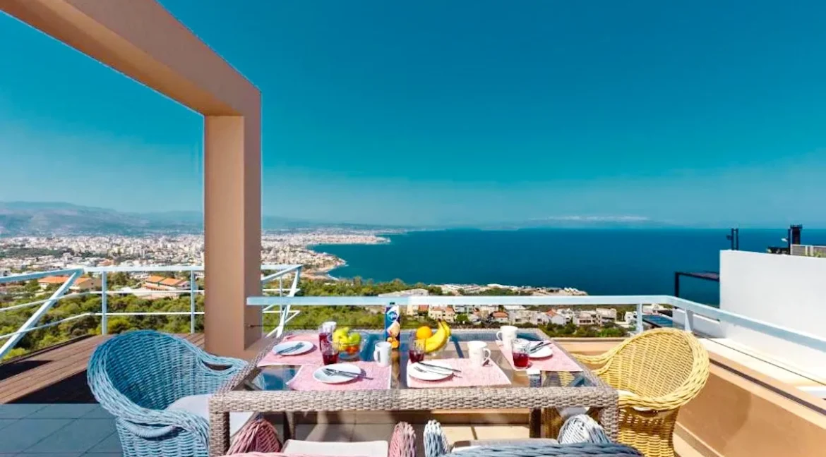 Two Villas with panoramic sea view for sale in Akrotiri Chania Crete Greece 23