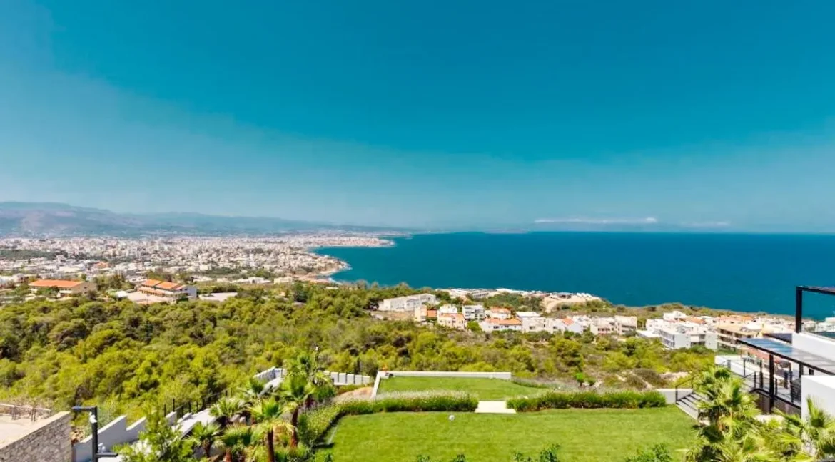 Two Villas with panoramic sea view for sale in Akrotiri Chania Crete Greece 3