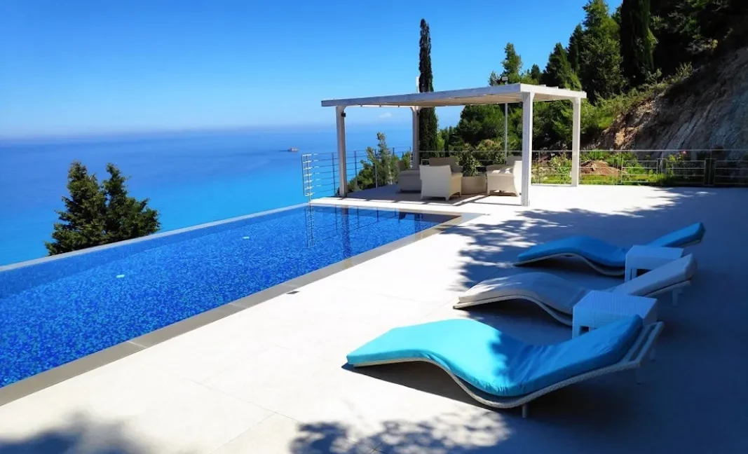 Luxurious Villa Above Egremni Beach Lefkada Greece for sale 13