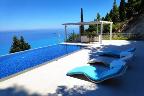 Luxurious Villa Above Egremni Beach Lefkada Greece for sale 13