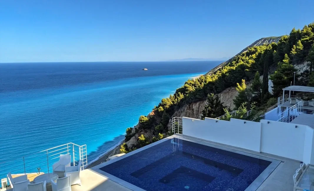 Luxurious Villa Above Egremni Beach Lefkada Greece for sale