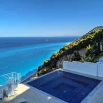 Luxurious Villa Above Egremni Beach Lefkada Greece for sale