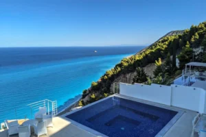 Luxurious Villa Above Egremni Beach Lefkada Greece for sale