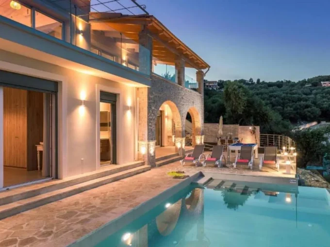 Villa with Breathtaking Sea Views For Sale in North East Corfu