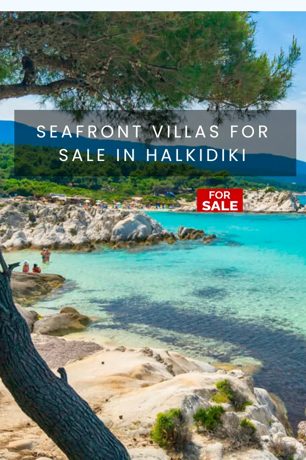 seafront Villas for sale in halkidiki