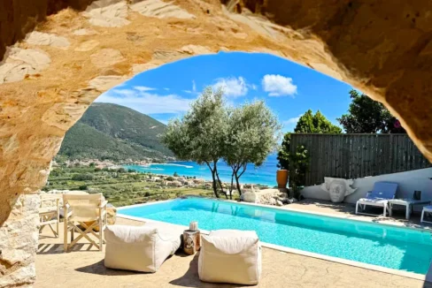 House with amazing Sea View for sale in Lefkada Greece