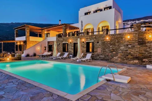 Luxury Seaside Villa with Pool in Tinos Greece for sale 17